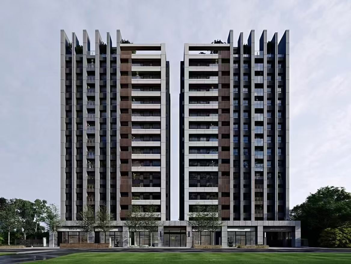 Apartment community project rendering