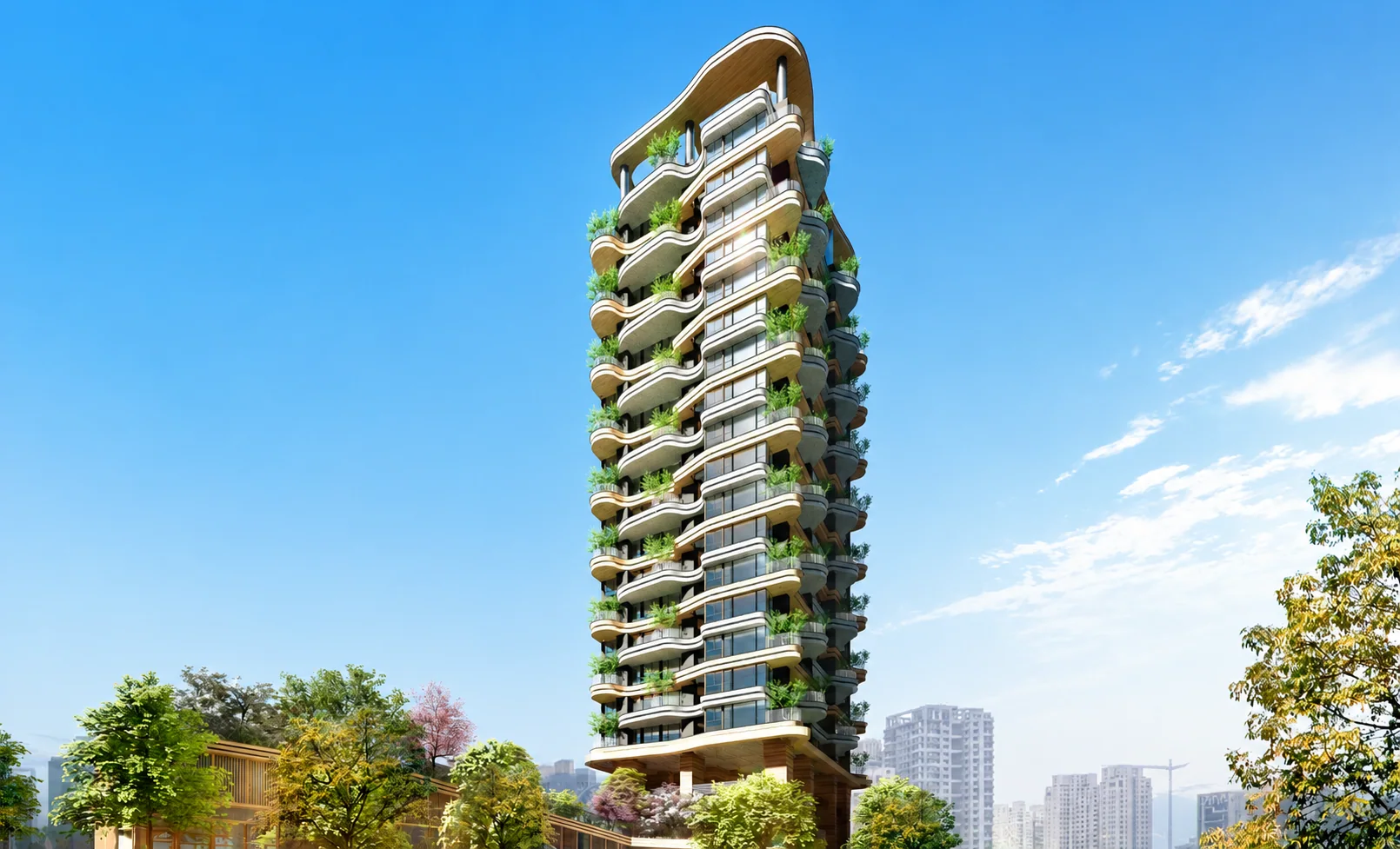Mixed-use tower project rendering